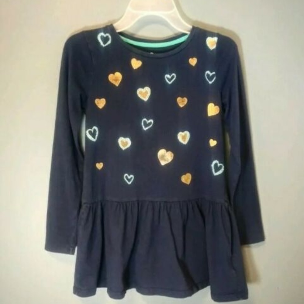 Lands End Kids, Blue Long Sleeve Dress